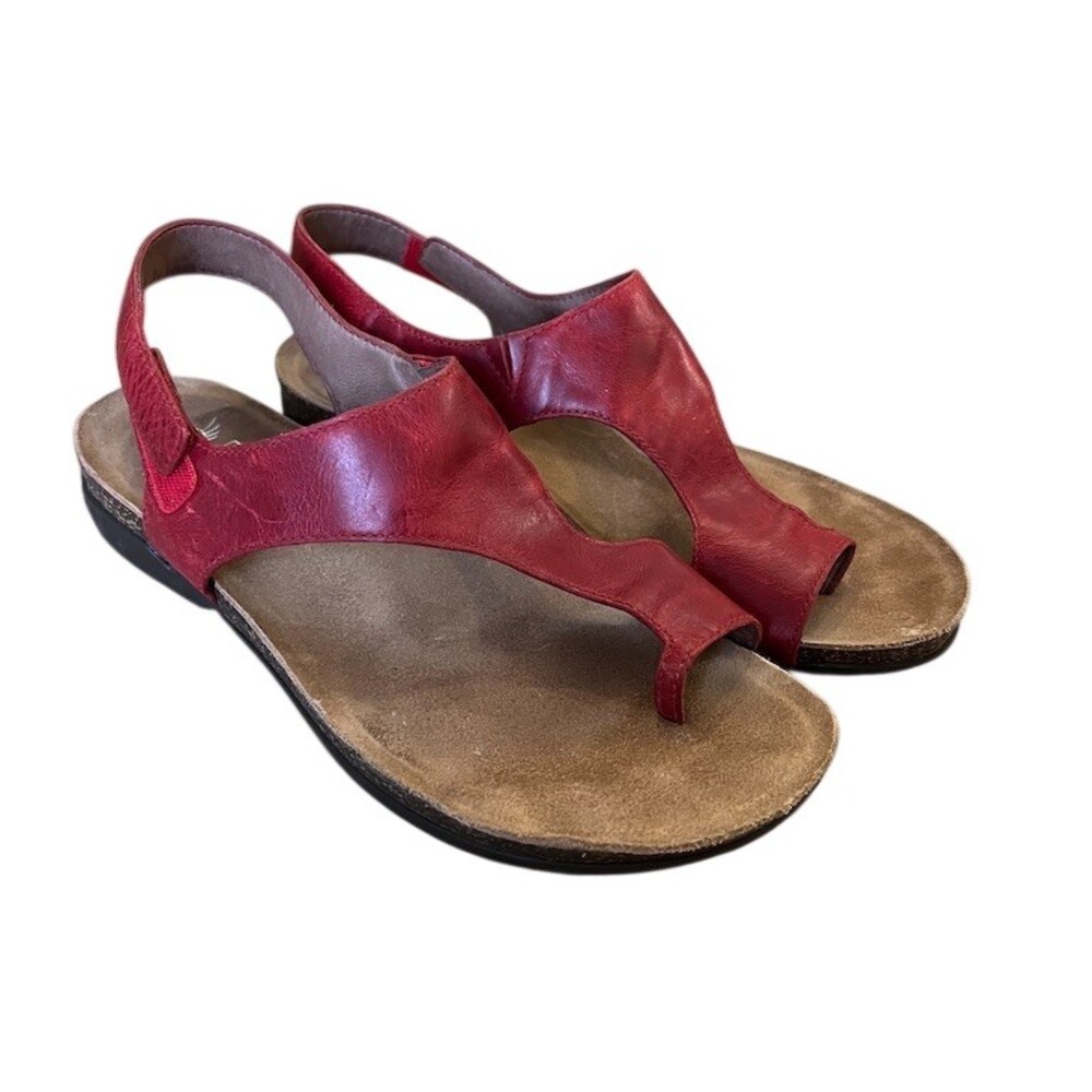 Dansko Reece Womens Thong Slingback Sandals Red Size 7.5-8 EU 38